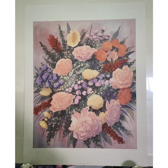 Other - Vintsge 1988 Robert White "Classic Bouquet II" Signed Offset Lithograph